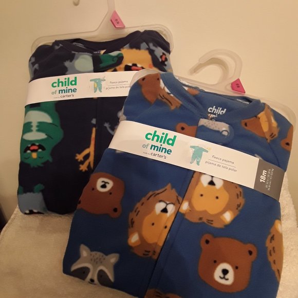 CARTERS Other - TWO PAIRS CARTERS Fleece Pajamas